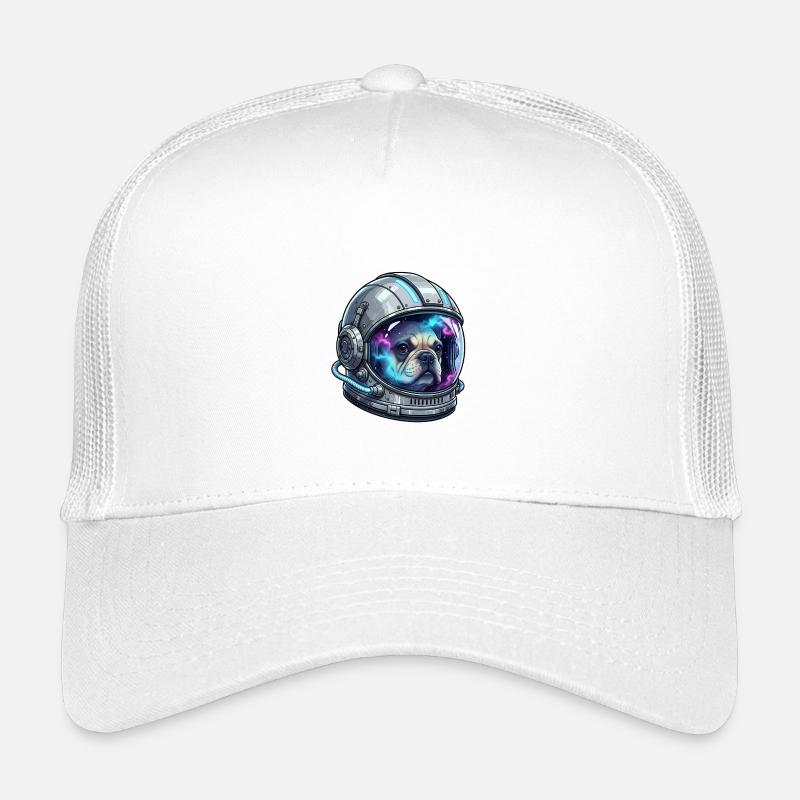 Astronaut Dog Frenchie Space Kids’ Trucker Cap