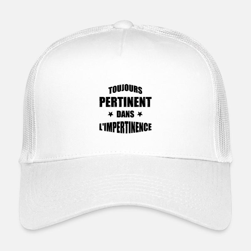 TOUJOURS PERTINENT DANS L'IMPERTINENCE ! Casquette trucker enfant