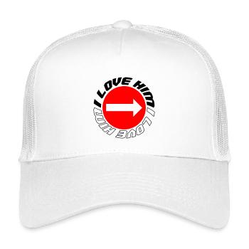Je l’aime - Casquette trucker enfant - blanc - Devant