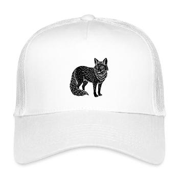 Fuchs - Kinder Trucker-Cap - Weiß - Vorne