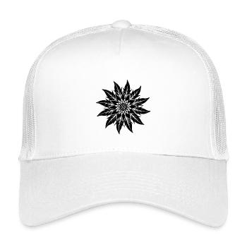 Edelweiss-Blüte - Kinder Trucker-Cap - Weiß - Vorne
