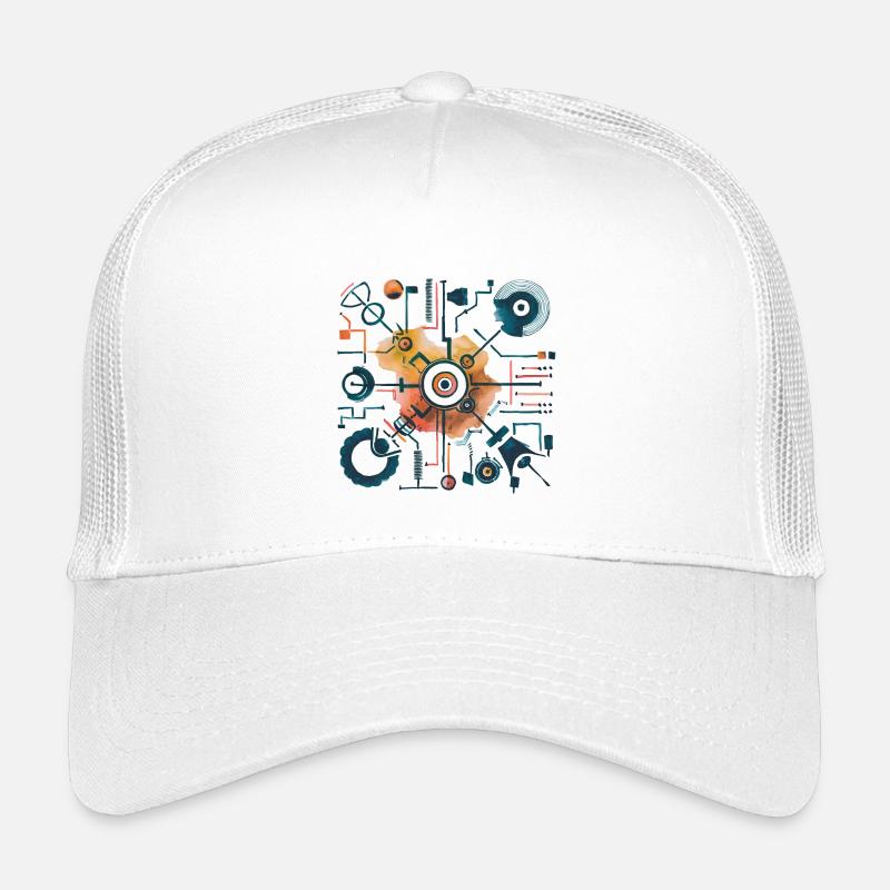 Plan de plan du diagramme mécanique Casquette trucker enfant
