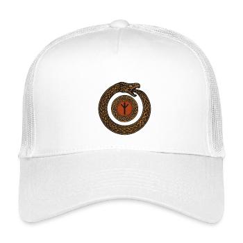 Uroboros Runenkreis - Kinder Trucker-Cap - Weiß - Vorne