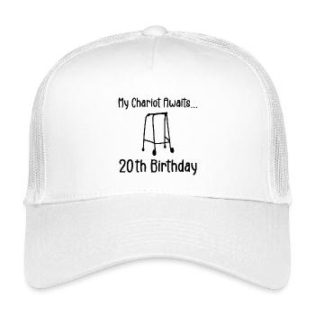 20th Birthday Party Funny 20 Years Old Birthday - Casquette trucker enfant - blanc - Devant