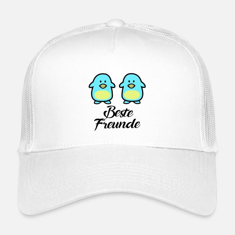 Pinguine Beste Freunde - Kinder Trucker-Cap - Weiß