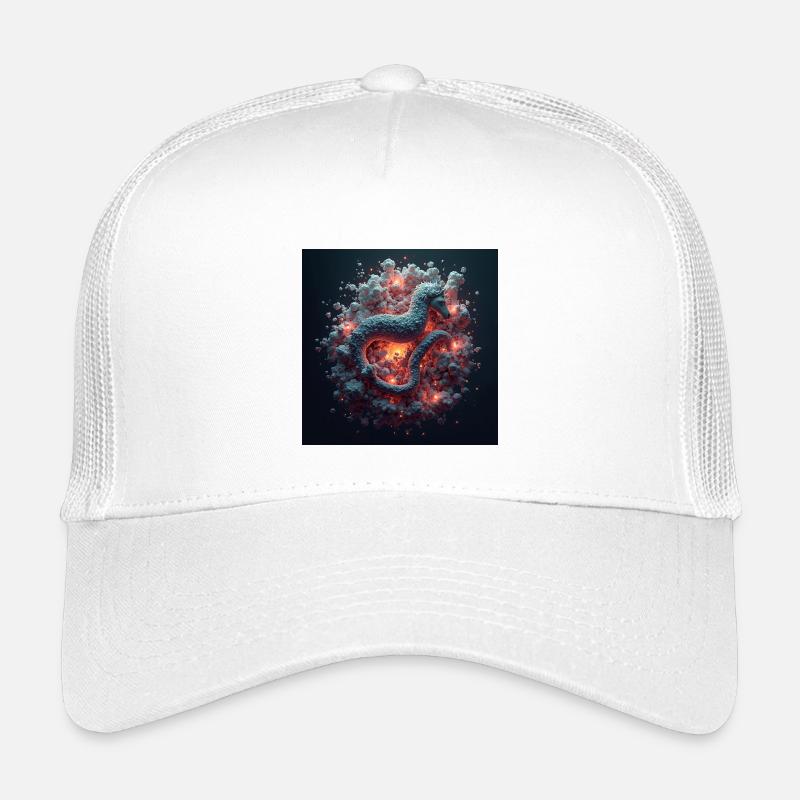Hypocampal - Kinder Trucker-Cap - Weiß