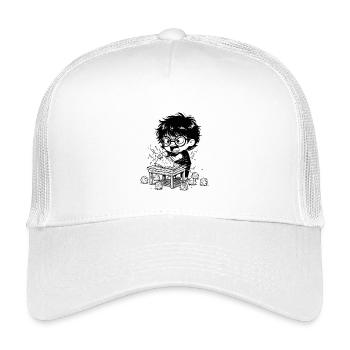 Enfant Colère Livre Déchiré Études - Casquette trucker enfant - blanc - Devant
