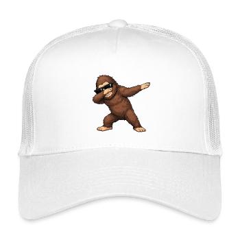 Dabbing Big Foot - Kinder Trucker-Cap - Weiß - Vorne