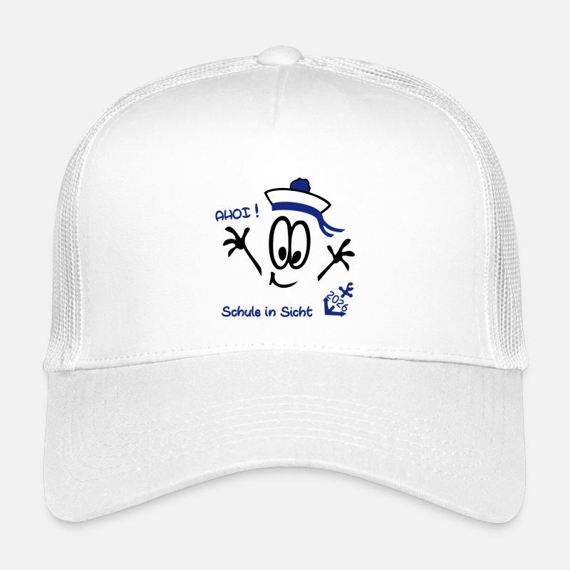 Ahoi Schulstart  - Kinder Trucker-Cap - Weiß