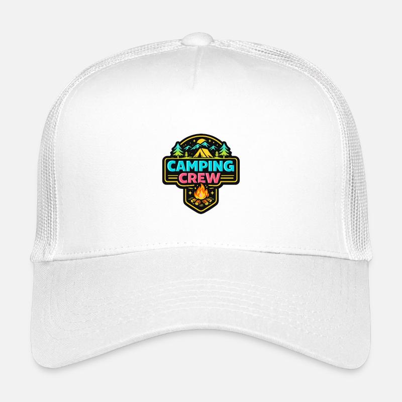 Camping Crew Neon Abzeichen Kinder Trucker-Cap
