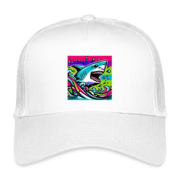 Shark - Kids’ Trucker Cap - white - Front