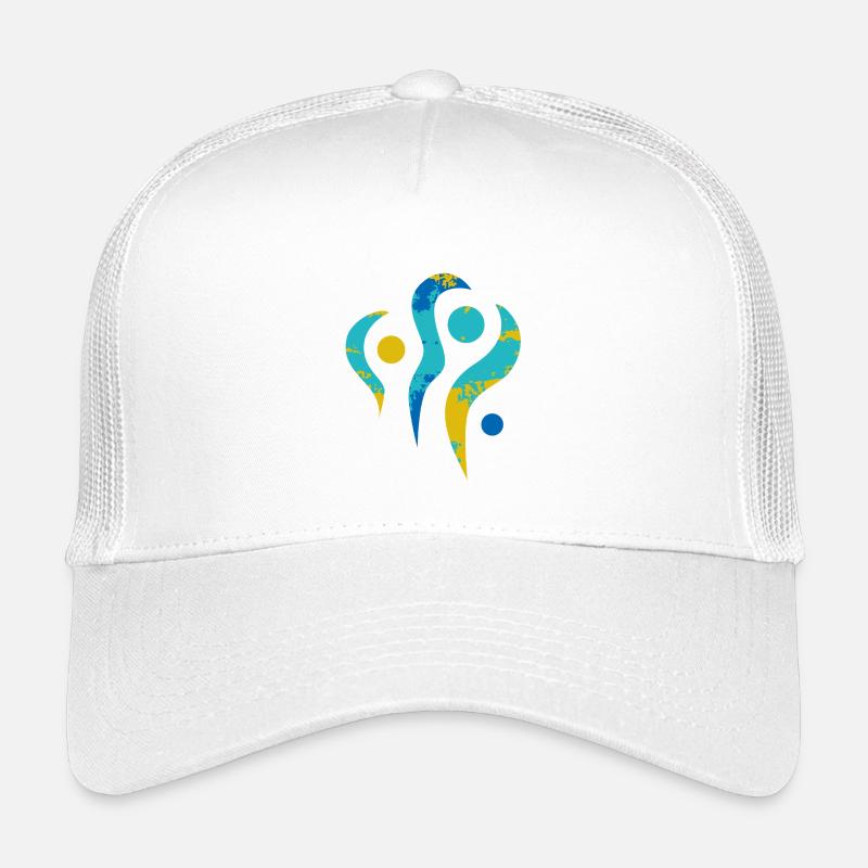 yoga-design_24 - Kinder Trucker-Cap - Weiß
