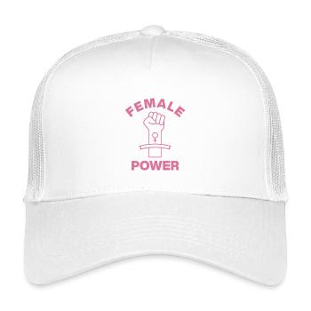 FEMALE POWER – GIRL POWER FAUST! ♀ GIRLS SISTERS - Kids’ Trucker Cap - white - Front