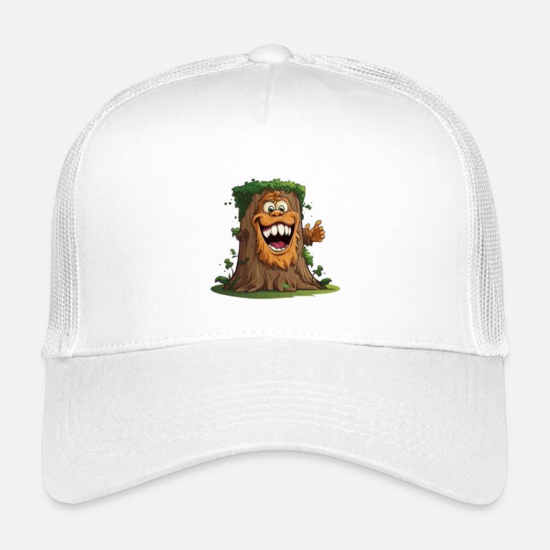 Giant tree with a broad grin Kids’ Trucker Cap