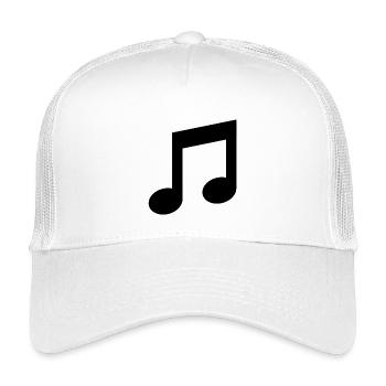 t-shirt de musique - Casquette trucker enfant - blanc - Devant