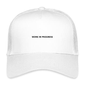 Work in progress - Kids’ Trucker Cap - white - Front
