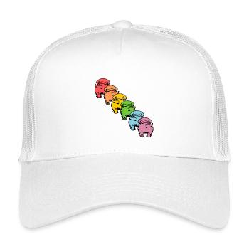 INCLUSION DOGS DIVERSITY - Kids’ Trucker Cap - white - Front