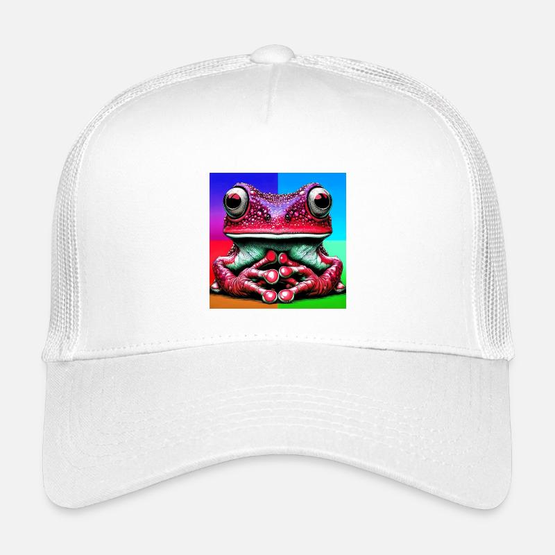 Frosch - Kinder Trucker-Cap - Weiß