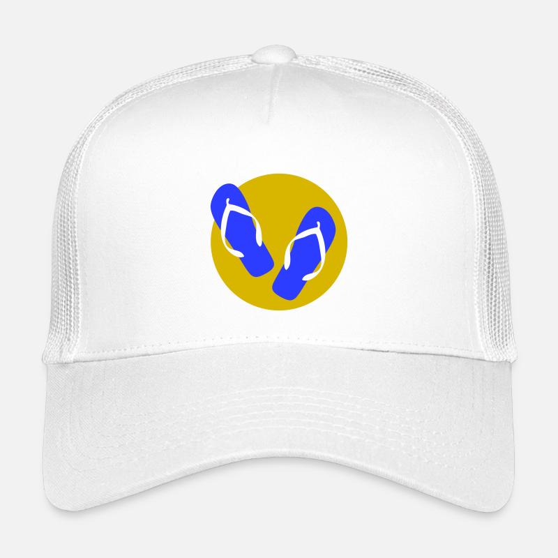 Flipflop Sommerfeeling - Kinder Trucker-Cap - Weiß