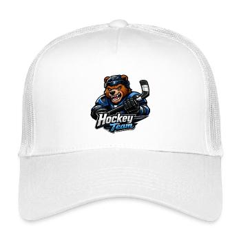 Mascotte de l’équipe de hockey sur glace Bear - Casquette trucker enfant - blanc - Devant