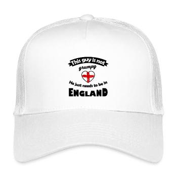 Cœur rouge d’Angleterre - Casquette trucker enfant - blanc - Devant