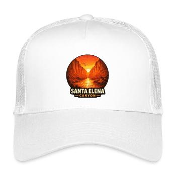 Santa Elena Canyon Sunset Motiv - Kinder Trucker-Cap - Weiß - Vorne