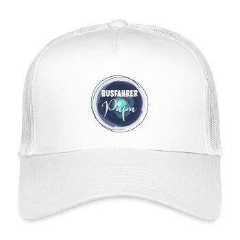 Bus driver dad - Kids’ Trucker Cap - white - Front