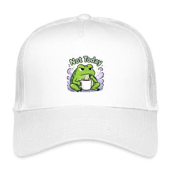 Nicht heute, Froschkaffee - Kinder Trucker-Cap - Weiß - Vorne
