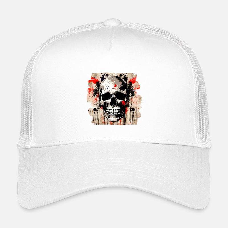 Schädel Graffiti Explosion Kinder Trucker-Cap
