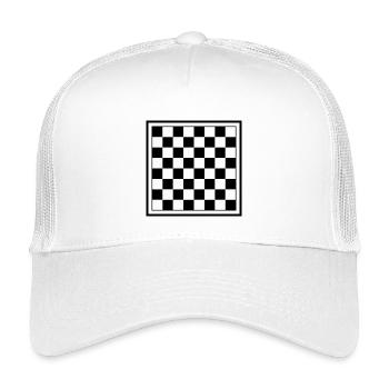 Échiquier - Casquette trucker enfant - blanc - Devant
