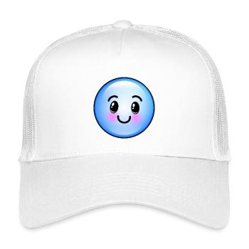 Niedliche blaue Blase - Kinder Trucker-Cap - Weiß - Vorne