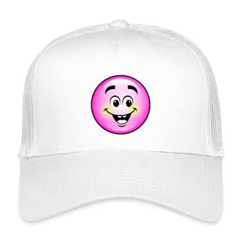 Niedliche pinke Blase - Kinder Trucker-Cap - Weiß - Vorne