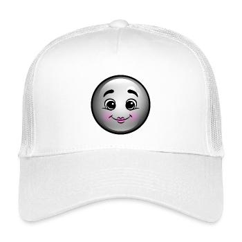Niedliche Schwarze Blase - Kinder Trucker-Cap - Weiß - Vorne