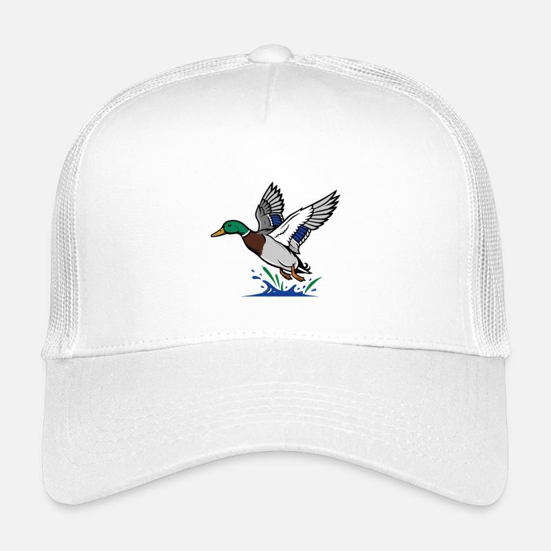 Mallard In Flight Wild Nature Pond Kids’ Trucker Cap