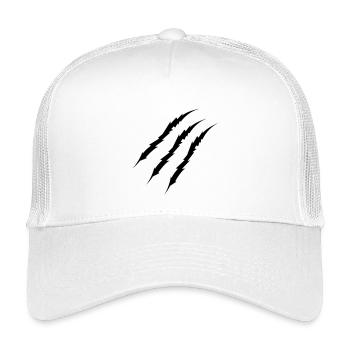 krallen - Kinder Trucker-Cap - Weiß - Vorne