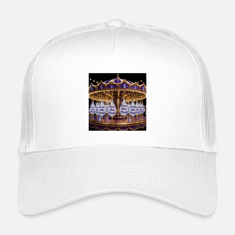 Teardrop Carousel in Purple Shine Kids’ Trucker Cap
