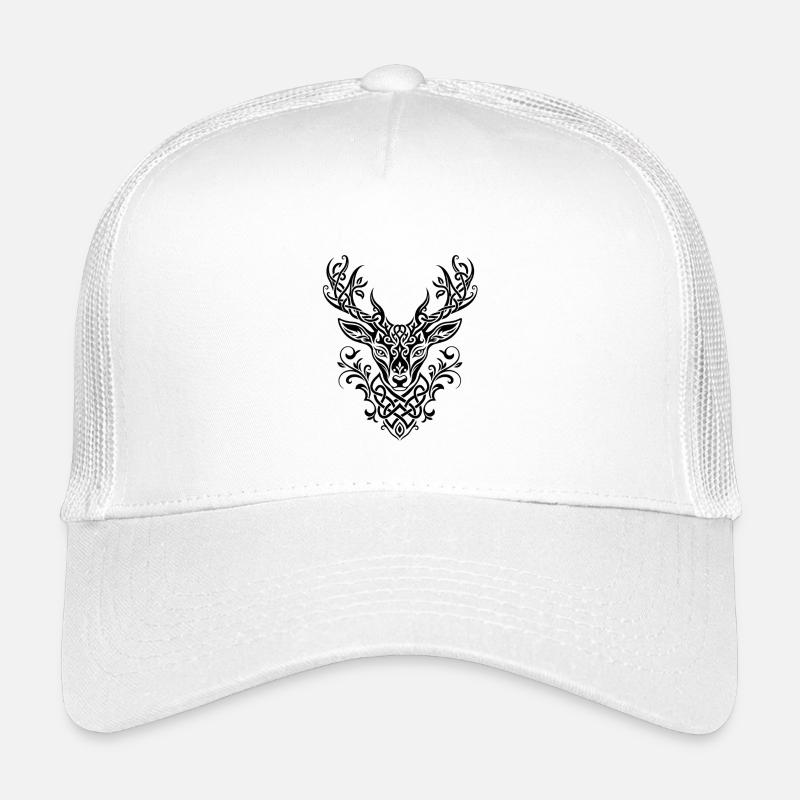 Celtic Deer Head Knot Pattern Kids’ Trucker Cap