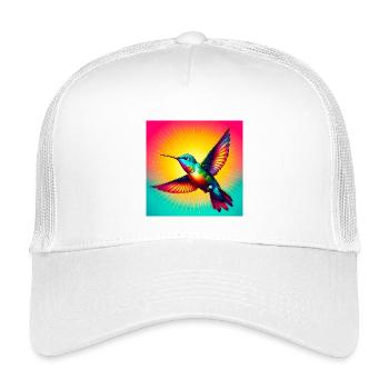 Kolibri - Kinder Trucker-Cap - Weiß - Vorne