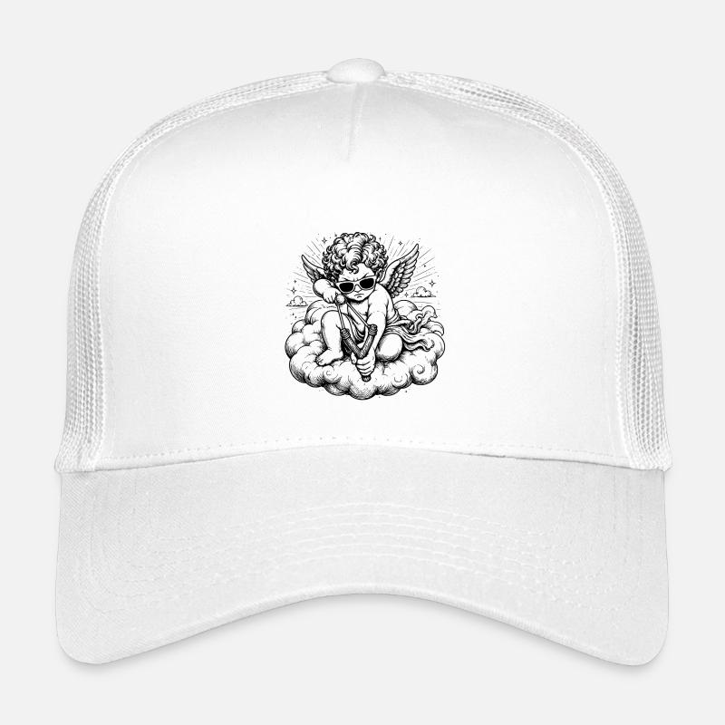 Chérubin en colère avec fronde Casquette trucker enfant