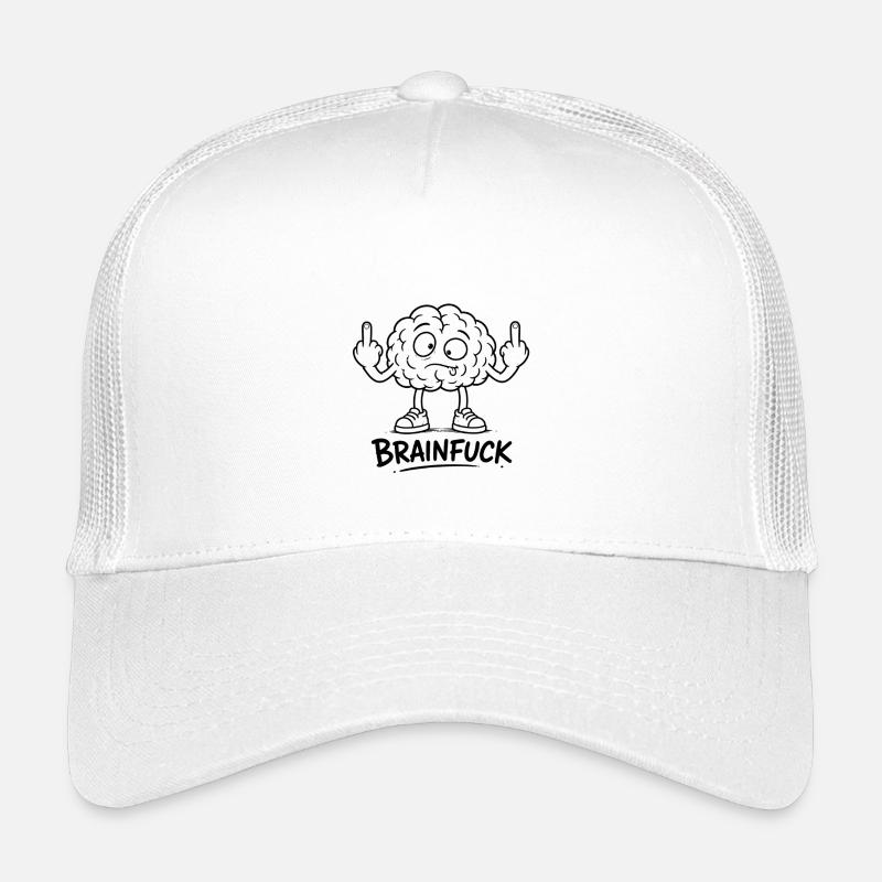 Gehirn Graffiti Mit Mittelfinger Kinder Trucker-Cap