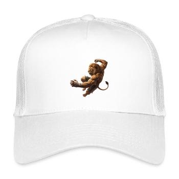 Lion in the Leap - Kids’ Trucker Cap - white - Front