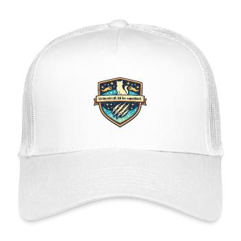 Majestätisches Katzenstern Abzeichen - Kinder Trucker-Cap - Weiß - Vorne