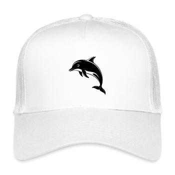 Delfin - Kinder Trucker-Cap - Weiß - Vorne