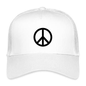 Peace sign - Kids’ Trucker Cap - white - Front