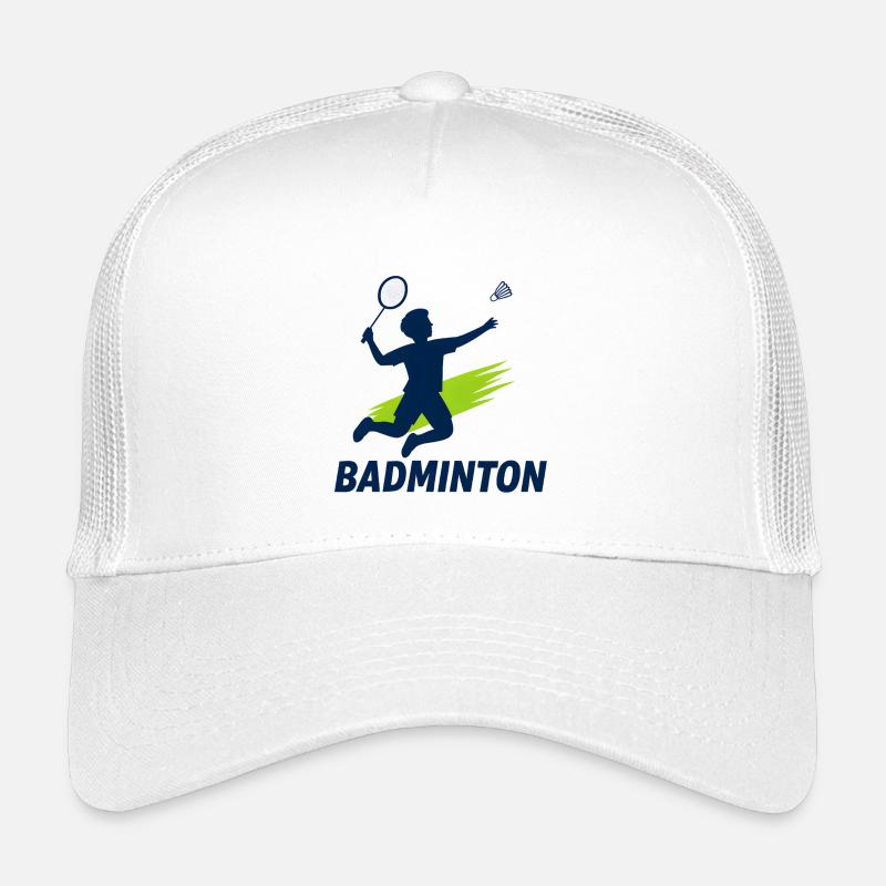 Badminton Kids Tshirt design - Kinder Trucker-Cap - Weiß