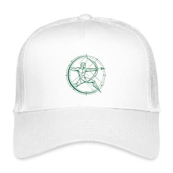 Schütze Sternzeichen – Ziel & Freiheit - Kinder Trucker-Cap - Weiß - Vorne