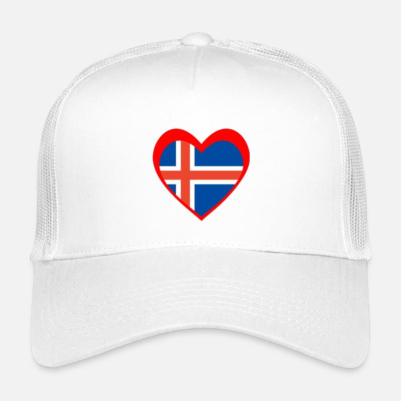 Ísland Hjarta – Ást til Íslands Casquette trucker enfant