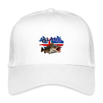 Iceland Cod Fishing - Kids’ Trucker Cap - white - Front