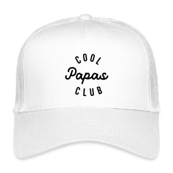 Cool Papas Club - Kinder Trucker-Cap - Weiß - Vorne