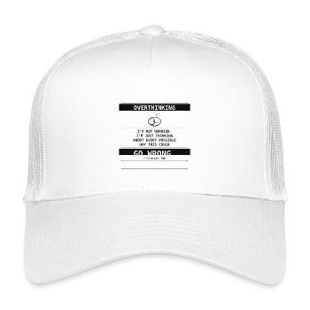 Je ne m’inquiète pas. Je me fais juste trop de tête. - Casquette trucker enfant - blanc - Devant